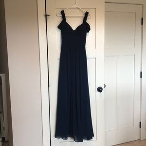 Lulu’s Ocean of Elegance Navy Blue Maxi Dress